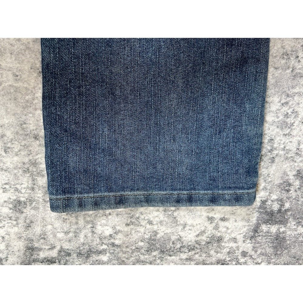 Y2K Tommy Hilfiger Hipster Bootcut Jeans Womens 34x32 Blue Denim Hip Hop Grunge - Picture 7 of 16